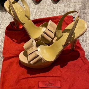 Valentino Patent Leather Bow Heels